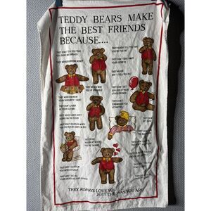 Vintage Teddy Bear Tea Towel